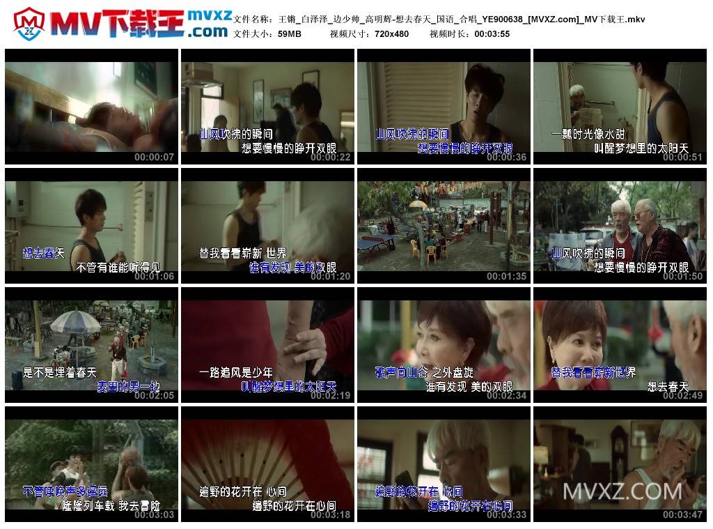 王锵_白泽泽_边少帅_高明辉-想去春天_国语_合唱_YE900638